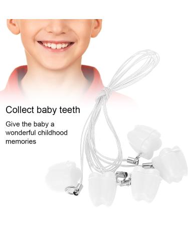 Verdant Touch Baby Tooth Box - 5 Pack Plastic Tooth Storage with Rope | Tooth Saver Necklaces | International Shipping - Buy Online on GoSupps.com