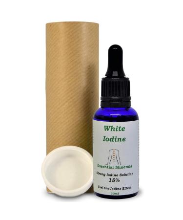 30ml 15% White Iodine Solution Max Strength Decolourised Clear Solution