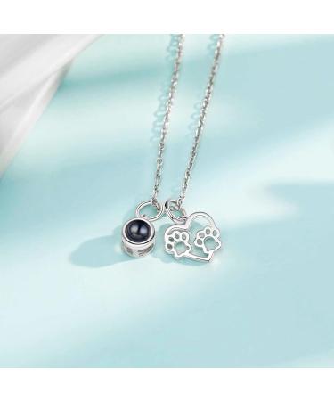 Personalized Albert Band Projection Photo Keychain - Custom Pet Paw Print Gifts for Women Girls and Couples - Buy Online on GoSupps.com