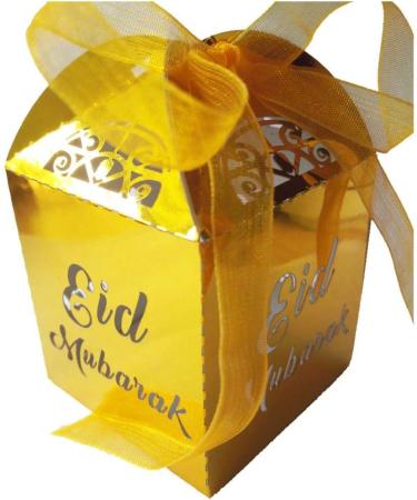 50pcs /lot Happy Eid Mubarak Paper Gift Box Ramadan Decorations Islamic Party Happy Eid Mubarak Decorations - Buy Online on GoSupps.com