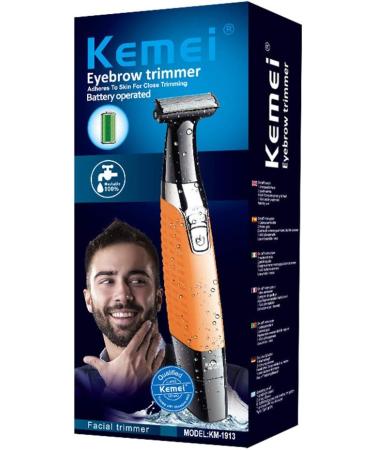 HEALIFTY Men's Hair Shaver Trimmer - USB Replaceable Blade for Back Hair Removal | Grooming Tool (Orange) - International Shipping Available - Buy Online on GoSupps.com