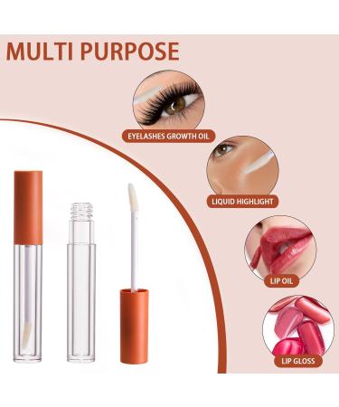 CAIYA 4 Pi ces Tubes de Gloss L vres Vides Rechargeable Brillant L vres Bouteille DIY Vide Baume L vres Tube Conteneur pour Baume l vres chantillons de Rouge l vres Orange - Buy Online on GoSupps.com