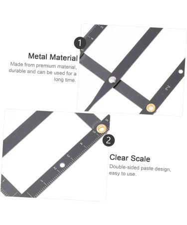 FRCOLOR Eyebrow Scale Ratio Caliper Eyebrow Measuring Tool Adjustable Positioning Ruler Second Generation - Buy Online on GoSupps.com