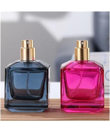 Refillable Square Glass Perfume Bottle - Portable Travel Makeup Atomizer (Red - Buy Online on GoSupps.com