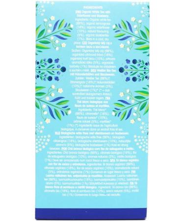 English Tea Shop Organic White Tea Blueberries & Elderflowers Super Tea - 20 Count Pack - Buy Online on GoSupps.com
