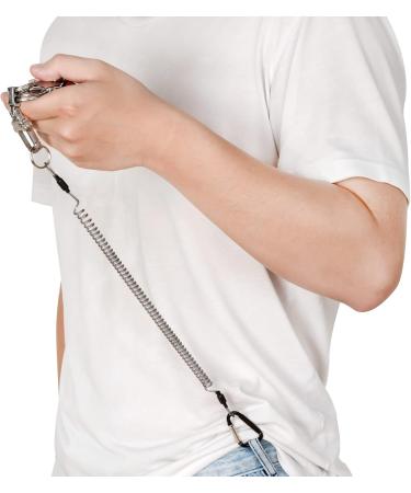 Heveer Spiral Keychain Fishing Lanyard - Elastic Ropes & Carabiner Blue/Black 6-Pack - Best Fishing Accessories for Anglers - Buy Online on GoSupps.com