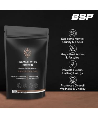 Benavidez Premium Whey Protein Powder 25g Protein Per Serving Grass-Fed Whey Isolate & Concentrate Fast-Digesting Muscle Recovery No Artificial Sweeteners Keto & Gluten-Free Chocolate Fudge - Buy Online on GoSupps.com
