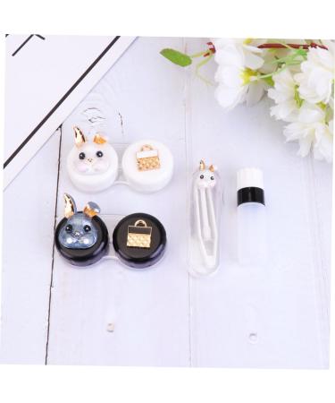 Solustre 3ST Portable Colored Contact Lenses Case - Lip Gloss Accessories & Glasses Frame Container - Buy Online on GoSupps.com