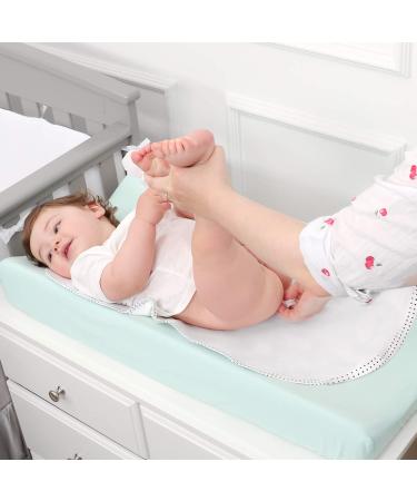 TILLYOU 6PK Larger Softer Changing Pad Liners Waterproof  27" x 13" Washable Reusable Flannel Cotton Changing Table Cover Liners Leakproof  Portable Baby Changing Mat for Boys Girls  White White 27x13 Inch (Pack of 6) - Buy Online on GoSupps.com