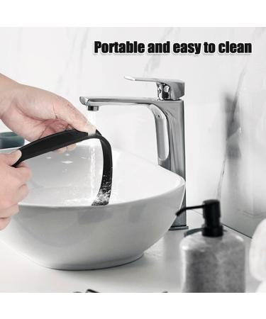 2Pcs Curved Silicone Haircut Band Hair Trimming Guide Band Washable-Adjustable-Self Haircut Band DIY Hair Cutting Guide for Home Hair Clippers(Black & Blue) - Buy Online on GoSupps.com