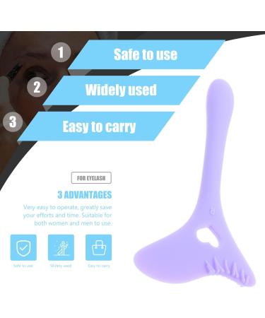 FOMIYES Mascara Shield Applicator Silicone Eyelash Shield Eyeliner Stencils Eye Makeup Applicator Lash Tools Purple - Buy Online on GoSupps.com