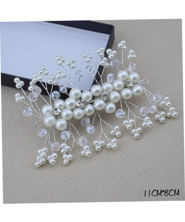 Ipetboom Wedding Hair Comb Tiara Bride Crystal Comb White Bridal Hair Comb - Buy Online on GoSupps.com