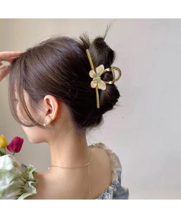 4 Pcs Cute Butterfly Hair Clips for Women & Girls - Metal Jaw Clips in Pink, Green, Brown & Blue - Buy Online on GoSupps.com