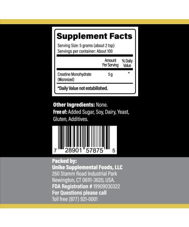 Buy Pure Micronized Creatine Monohydrate Powder | Enhance Muscle Mass & Performance | Halal Kosher Vegan Keto Friendly | Unflavored - Shop Internationally - Buy Online on GoSupps.com