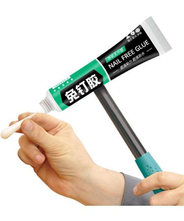 No More Nails Invisible | White Instant Grab Adhesive Glue | Super Glue for Porcelain Rubber Paper Stone Fiber Leather Ceramics 20ml - Buy Online on GoSupps.com