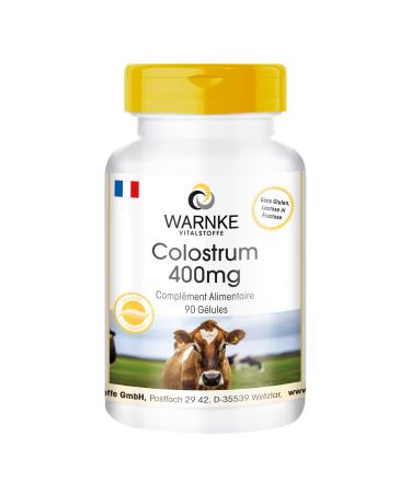 Colostrum 400mg - 90 capsules - Rich in animated acids and immoglobin | Warnke Vitalstoffe - Quality from German pharmacies