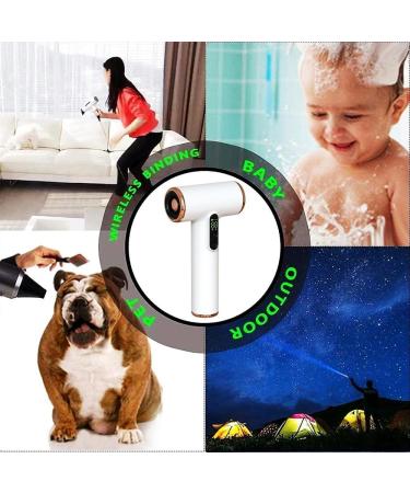 Hair Dryer USB Rechargeable Cordless Hair Dryers Portable Travel Hairdryer w/Hot & Cold Wind Type-C Fast Charge 15000mAh Rechargeable Battery White - Buy Online on GoSupps.com