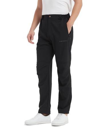Acme Projects Men's Lightweight Water Resistant Hiking Pants L Black