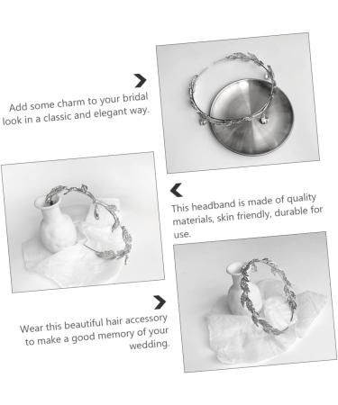 MAGICLULU 1pc Crystal Leaf Headband Wedding Headband Bride Hair Crown Bride Headdress Crystal Pendant Headband Retro Leaf Headband Leaf Hair Crown Wedding Bride Headpieces Bridal Headband - Buy Online on GoSupps.com