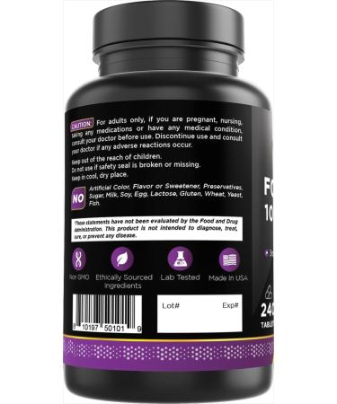 Oxify Folic Acid 1000 mcg | 240 Tablets | Gluten-Free Non-GMO | Supplement Made in USA - Buy Online on GoSupps.com