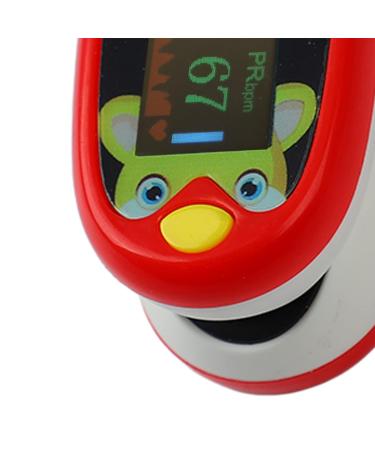 TMISHION Pulse Oximeter Fingertip Monitor for Kids - USB Rechargeable, 6 Modes, LED Display (Red) - Buy Online on GoSupps.com