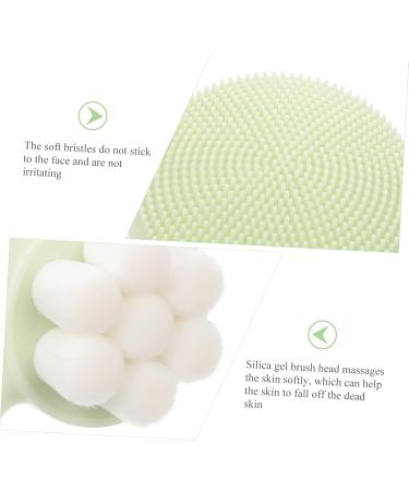  Didiseaon Facial Brush Facial Washer Manual Facial Brush Standing Facial Brush Manual Facial Brush Facial Pore Cleanser Plum Pattern Silica Gel - Buy Online on GoSupps.com