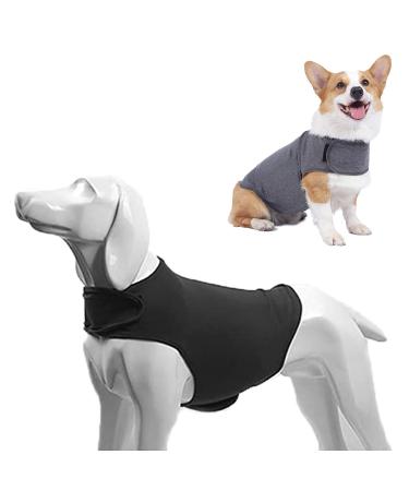 Anti -stress vest for dogs dog coat soothing vests for dogs to relieve anxiety and anxiety dog dog anxiety shirt soft (gray l)