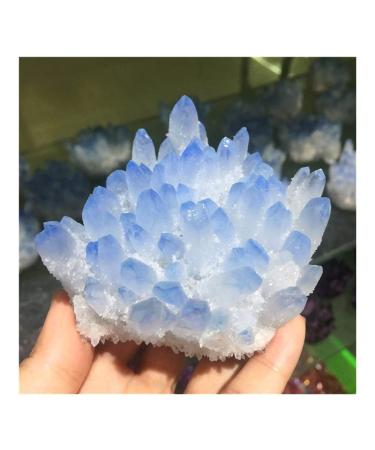 Blue Natural Quartz Point Minerals (Size : 400-450g)