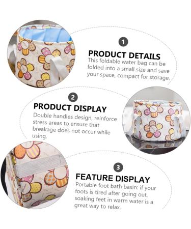 1pc Folding Water Basin Camping Bucket Foldable Fishing Bucket Folding Foot Soak Basin Compact Bucket Foot Bath Tub Collapsible Foot Spa Basin Outdoor Peva Folding Bucket Travel - Buy Online on GoSupps.com