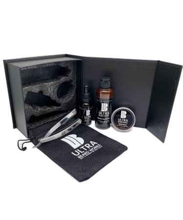 Ultra Beard Works Travel Beard Conditioner Kit - Beard Oil Balm Shampoo & Razor - Perfect for Grooming on the Go - Buy Online on GoSupps.com