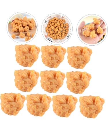Abaodam 40 Pcs Simulation Popcorn Chicken Simulated Chicken Wings Baked Chicken Nuggets Realistic Roasted Chicken Store Supplies Faux Fried Chicken Toys Pvc Drumstick Child Chicken Popcorn - Buy Online on GoSupps.com