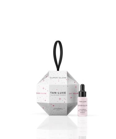 TAN-LUXE SUPER GLOW Self Tan Serum Gift Set  (10 ml) Daily Gradual Fake Tanning Skincare  Cruelty Free & Vegan Gift Set Bauble
