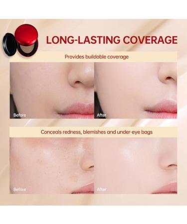 Red Cushion Foundation Red Fit Cushion Foundation SPF40 PA++ CC Concealer for Glass Skin Long-Lasting Lightweight High Coverage Waterproof & Sweatproof Semi-Matte Natural Face Makeup (Porcelain) - Buy Online on GoSupps.com
