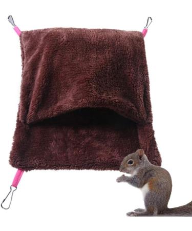 Parrot Cage Hamster House Rat Bed Rat Hammocks For Cage Hamster Cage Accessories Bird House Squirrel Sleeping Bag Rat Hammocks Ferret Hammocks brown l Brown L - Buy Online on GoSupps.com