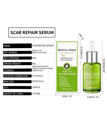 OKATAR Goopgen Advanced Scar Repair Serum - Medical Grade Treatment for Acne, Surgical Scars & Stretch Marks (5pc) - Buy Online on GoSupps.com
