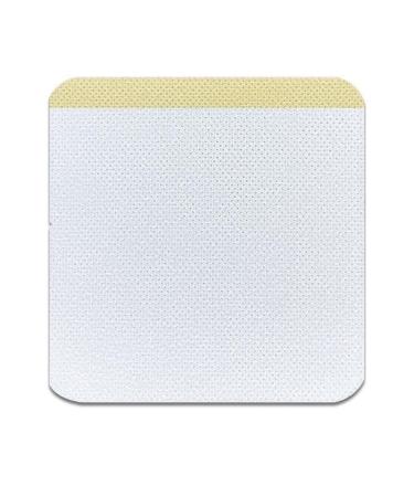 Pack of 200 Cohesive Bandage Pre-Cut Square Design Porous Skin Soft Fabric Cloth Tape Premium Adhesion (3.93in*3.93in 100PCS)