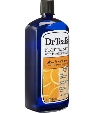 Dr Teal's Foaming Bath Variety Gift Set - 2 Pack 34oz - Soften, Nourish, Glow & Radiance - Milk & Honey, Vitamin C & Citrus - Epsom Salt, Essential Oils - Relieve Aches, Stress - Buy Online on GoSupps.com