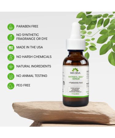 SKIN DEVA 1 fl oz Matrixyl 3000 Hyaluronic Acid Serum - Anti Aging Moisturizer & Collagen Repair Formula - Buy Online on GoSupps.com
