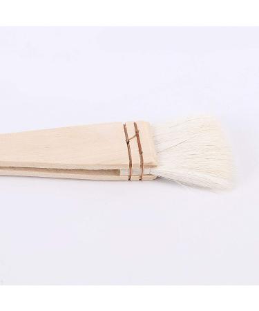 ZEONHEI 8 PCS 1 Inch Flat Hake Brushes Set - Soft Goat Hair, Solid Wooden Handle - for Watercolor, Pottery, Painting Arts - Buy Online on GoSupps.com