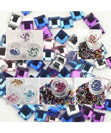  EuBeCos Eubecos 6 x 5 ml Baby Boomer Glamour French Ombre Set Pink White Made in Germany with instructions 50 x imitation diamonds and 3G adhesive Mega Fantastic Value Set - Buy Online on GoSupps.com