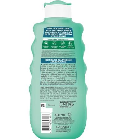 Garnier Ambre Solaire After Sun Moisturising Milk 400ml - 3 Pack | Hydrate & Sooth Skin After Sun Exposure - International Shipping Available - Buy Online on GoSupps.com