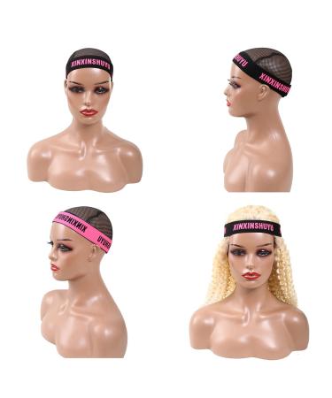 Elastic Wig Bands for Lace Melting - 3 Pcs Set for Wig Stability and Edges Laying - Leopard, Black, Rose Gold - Buy Online on GoSupps.com