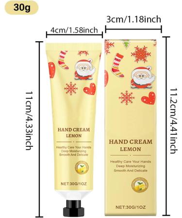 Moisturizing Hand Cream | Lemon Hand Lotion 30g Soothing Skin Care - For Skin Types Seasonal Travel Outdoor Use Nighttime Use - Buy Online on GoSupps.com