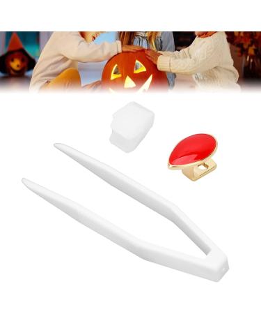 Verdant Touch Hip Hop Teeth - Removable Red Halloween Dentures for Cosplay & Parties | International Shipping - Buy Online on GoSupps.com