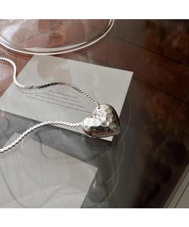 Shop Oralgo's Heart-Shaped Collarbone Necklace: Elegant Long Chains & Chokers for Women | Unique Party Jewelry in Copper - Buy Online on GoSupps.com