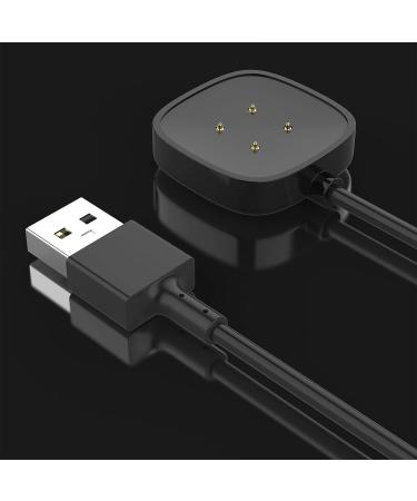 EUCARLOS 2 Pack Charger Cable Compatible with Sense/Sense 2/Versa 4/Versa 3  3.3Ft Replacement USB Charging Cable Dock Stand Sturdy Power Cord for Sense/Sense 2/Versa 4/Versa 3 Smartwatch - Buy Online on GoSupps.com