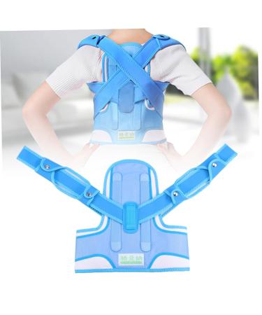 Posture Brace Belt for Upper Support | Posture Fixer Strap & Orthotics Shoulder Support in Blue - Shop Now - Buy Online on GoSupps.com