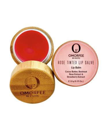 Omorfee 100% Organic Tinted and Moisturizing Lip Balm Treatment Strawberry Flavor- 10g/0.35Oz