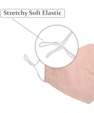 Reusable Face Mask Washable Face Covering Bandana Face Mask 3 Layer Cotton Face Mask Breathable Fashion Face Mask for Protection Against Pollution Beige 4pcs - Buy Online on GoSupps.com