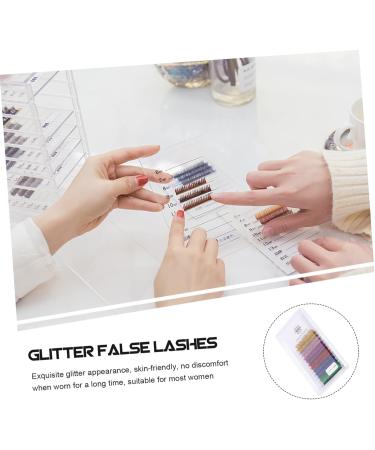 Didiseaon 6 Pairs Glitter False Eyelashes Colored Performance Eyelashes Fake Eyelash Artificial Eyelashes Halloween Costumes Individual Lash Extensions Wispy Make up Fiber Clothing - Buy Online on GoSupps.com